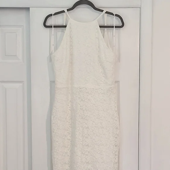 Lulu's Ephemeral Allure Ivory Lace Maxi Dress